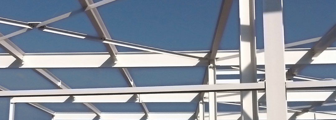 Dachkonstruktion in Stahl